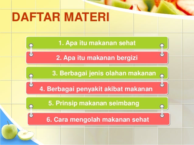 Detail Powerpoint Makanan Sehat Nomer 51