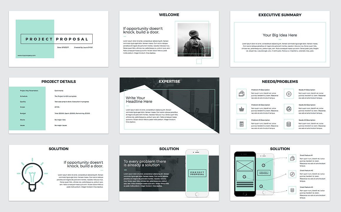 Detail Powerpoint Proposal Nomer 28