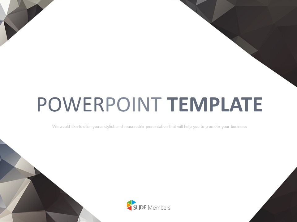 Detail Powerpoint Template Black And White Nomer 12