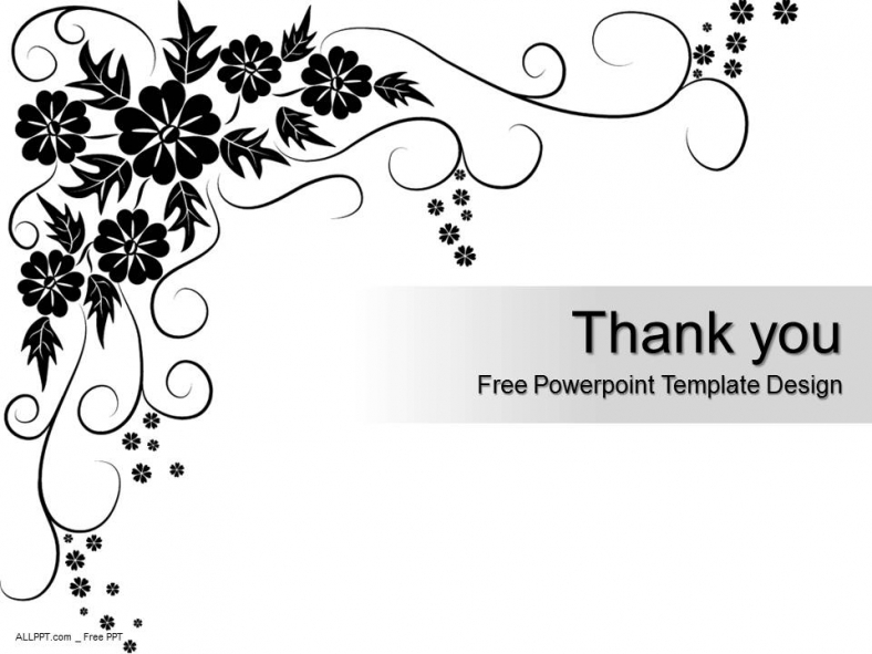 Detail Powerpoint Template Black And White Nomer 42