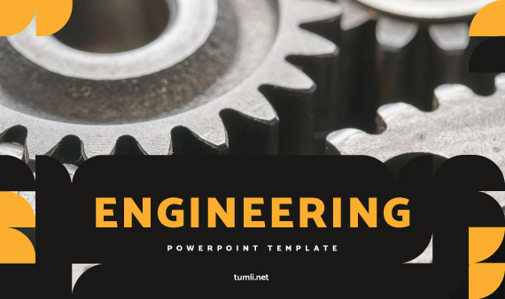 Detail Powerpoint Template Engineering Nomer 10
