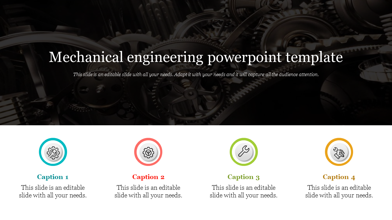 Detail Powerpoint Template Engineering Nomer 28