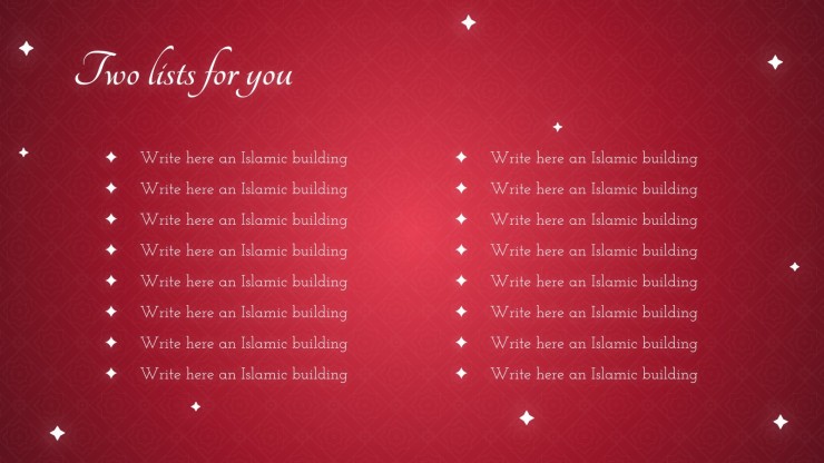 Detail Powerpoint Template Islamic Art Nomer 39