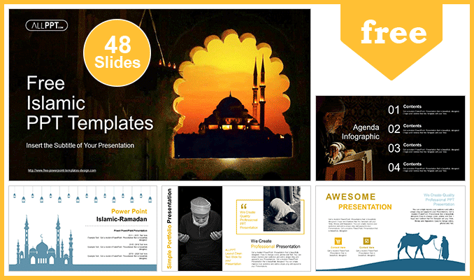 Detail Powerpoint Template Islamic Free Nomer 2