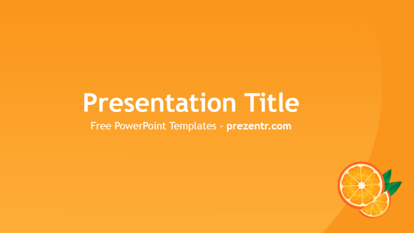 Detail Powerpoint Template Orange Nomer 33