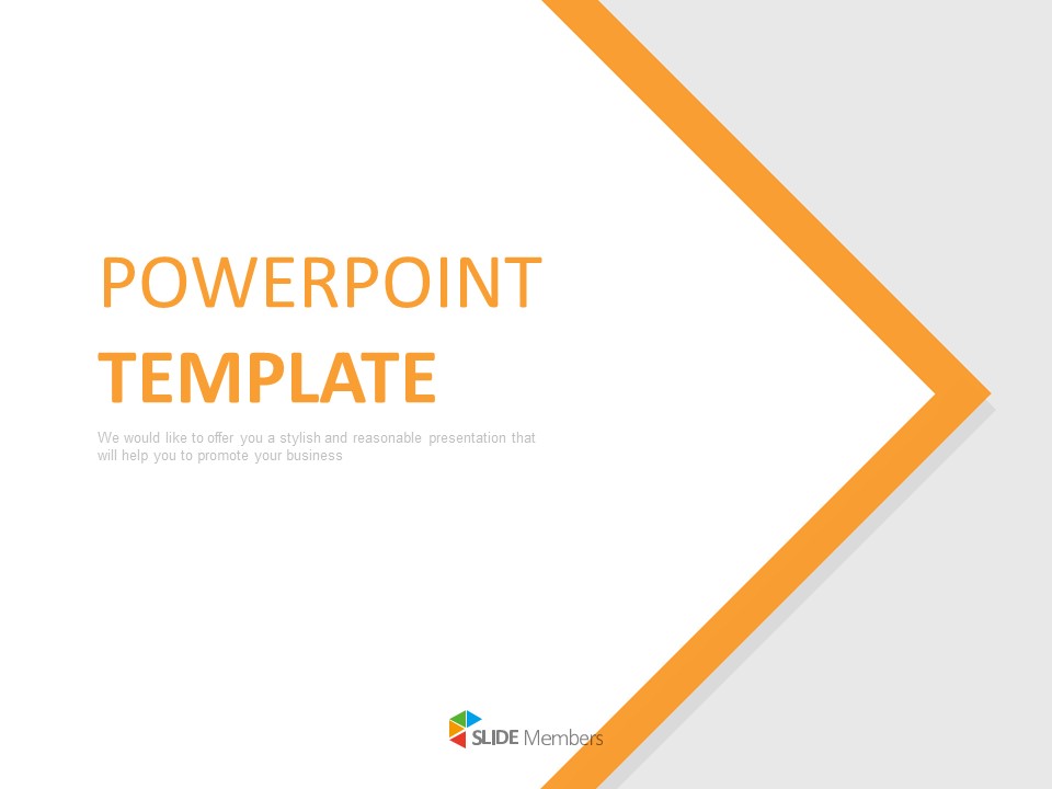 Detail Powerpoint Template Orange Nomer 5