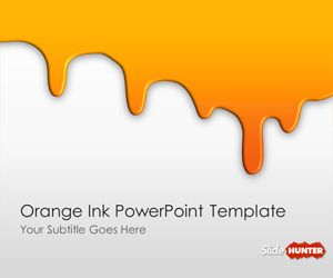 Detail Powerpoint Template Orange Nomer 39