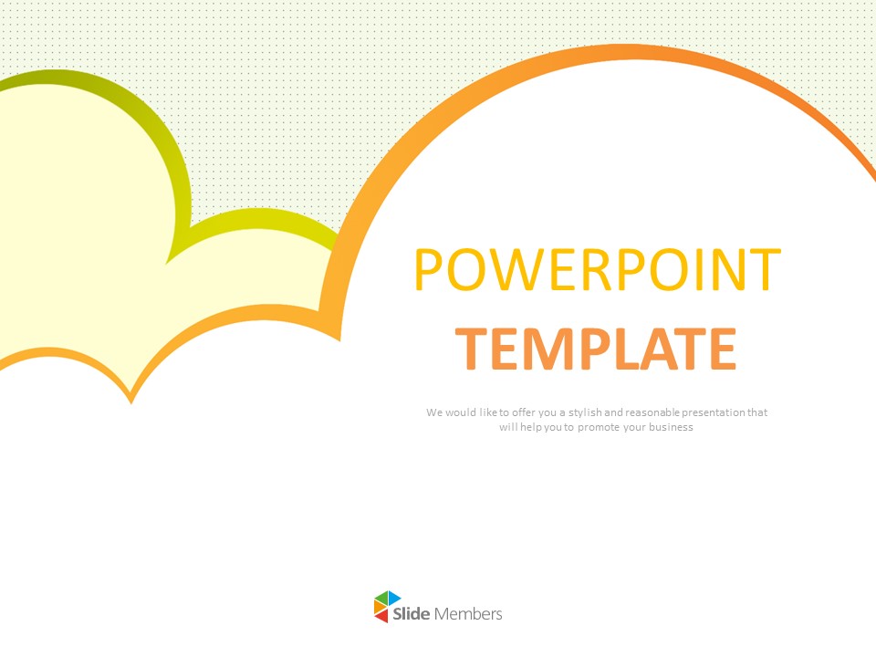 Detail Powerpoint Template Orange Nomer 43