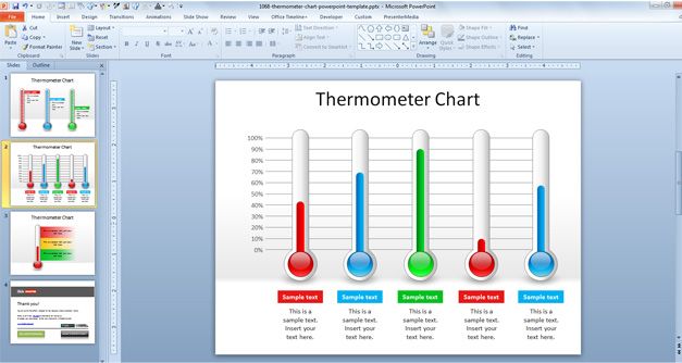 Detail Powerpoint Thermometer Nomer 30