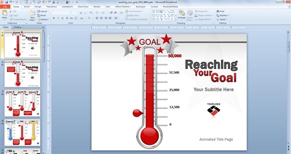 Detail Powerpoint Thermometer Graph Nomer 29