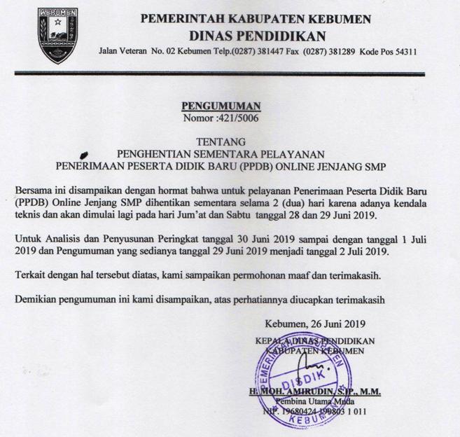 Detail Ppdb Kebumen Nomer 43