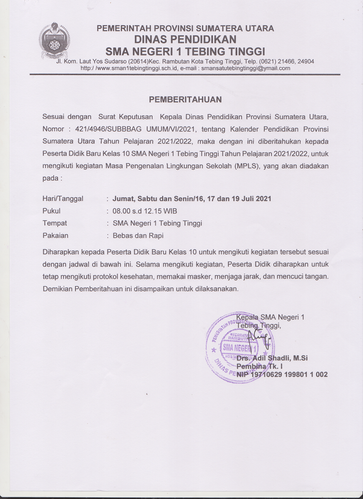 Detail Ppdb Online Tebing Tinggi Nomer 32