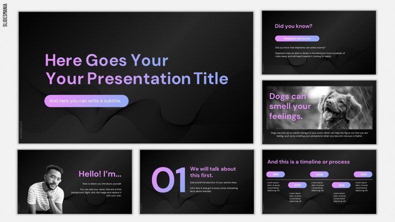 Detail Ppt Background Dark Nomer 21