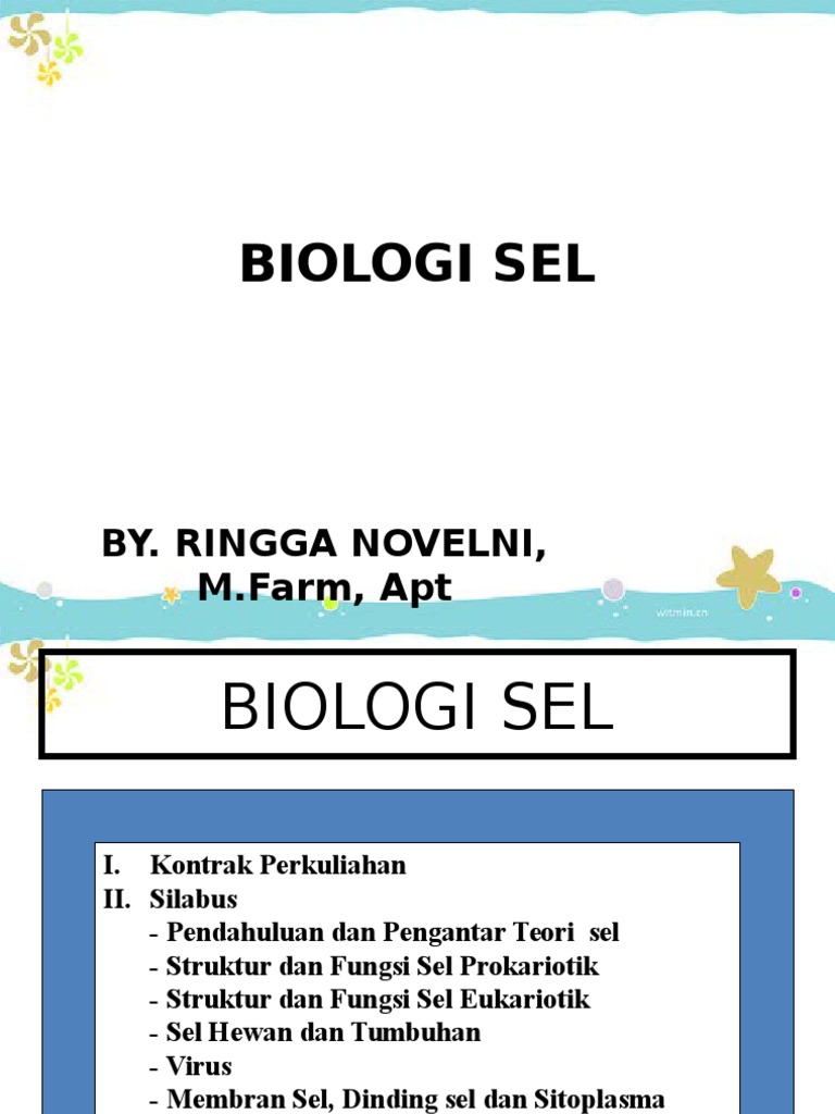 Detail Ppt Biologi Sel Nomer 16