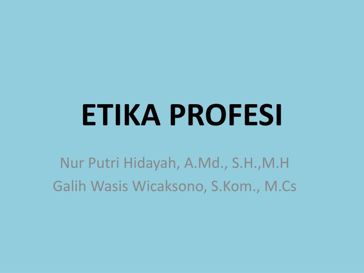 Detail Ppt Etika Profesi Nomer 51