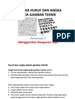 Detail Ppt Huruf Dan Angka Gambar Teknik Nomer 40