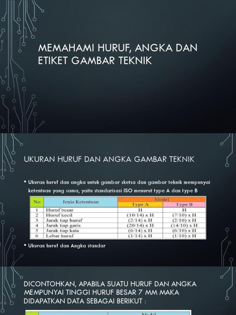 Detail Ppt Huruf Dan Angka Gambar Teknik Nomer 8