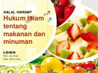 Detail Ppt Makanan Halal Dan Haram Nomer 5