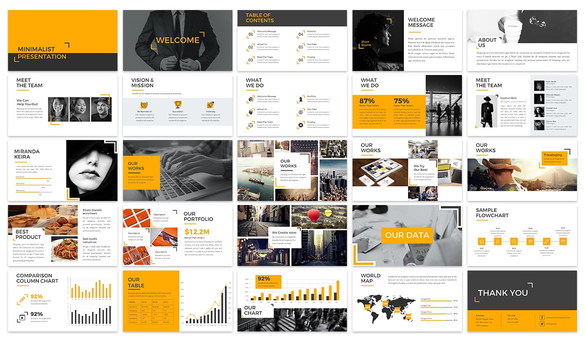 Detail Ppt Minimalist Nomer 44