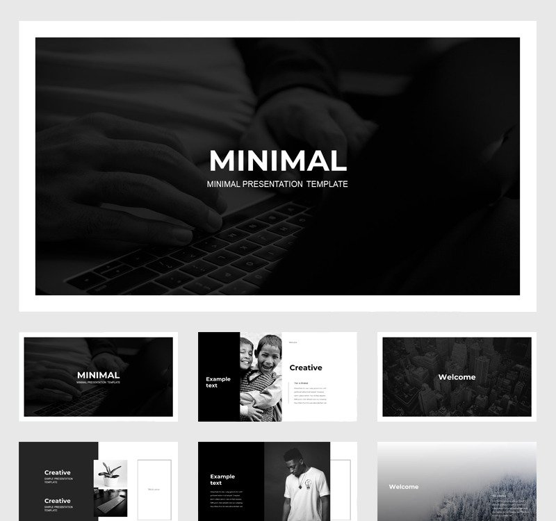 Detail Ppt Template Black And White Nomer 30