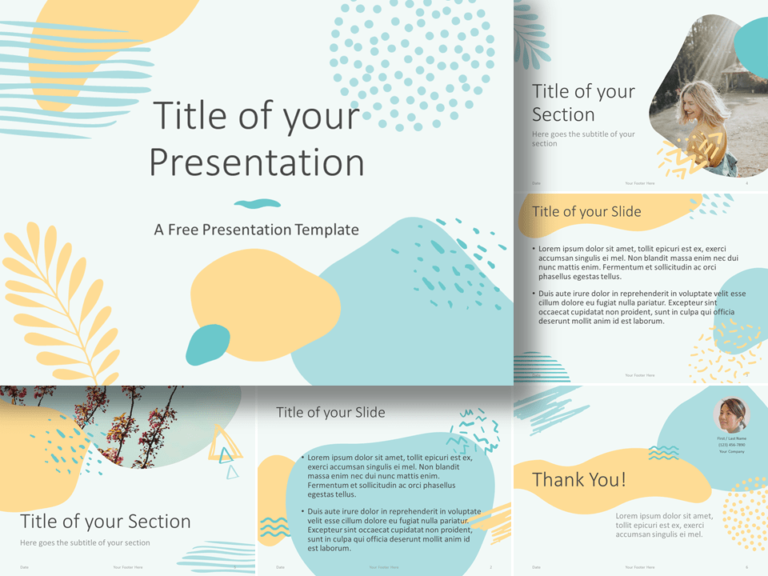 Detail Ppt Template Free Download Pastel Nomer 3