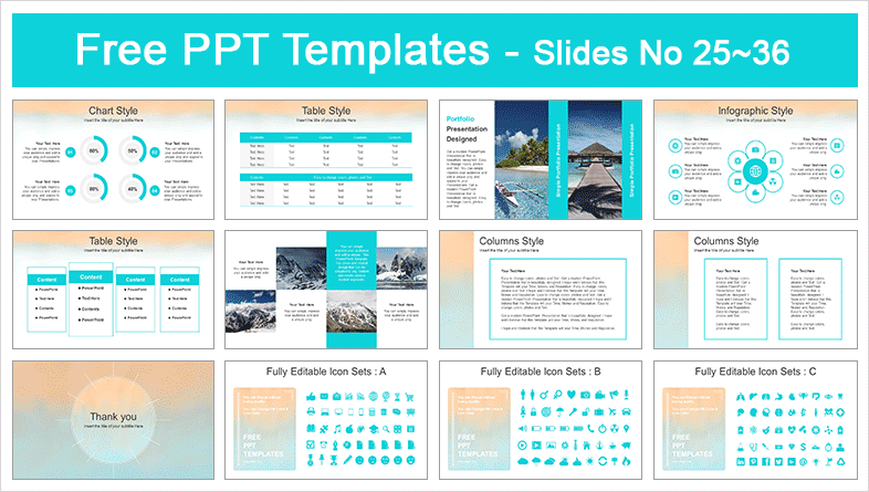 Detail Ppt Template Free Download Pastel Nomer 29