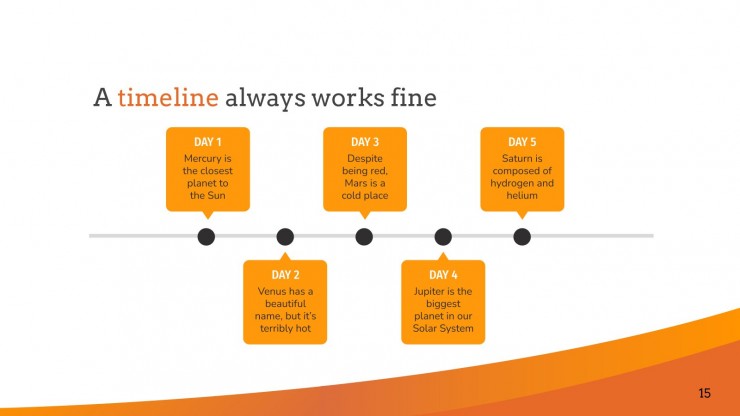 Detail Ppt Template Orange Nomer 26