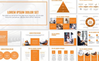 Detail Ppt Template Orange Nomer 5