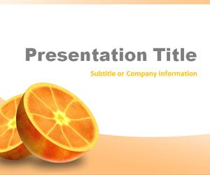 Detail Ppt Template Orange Nomer 54