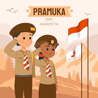 Detail Pramuka Vector Nomer 11