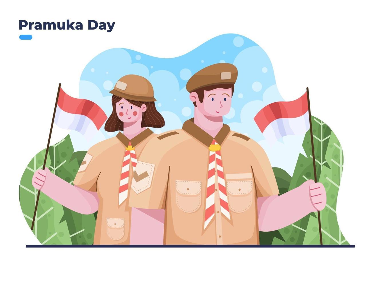 Detail Pramuka Vector Nomer 14