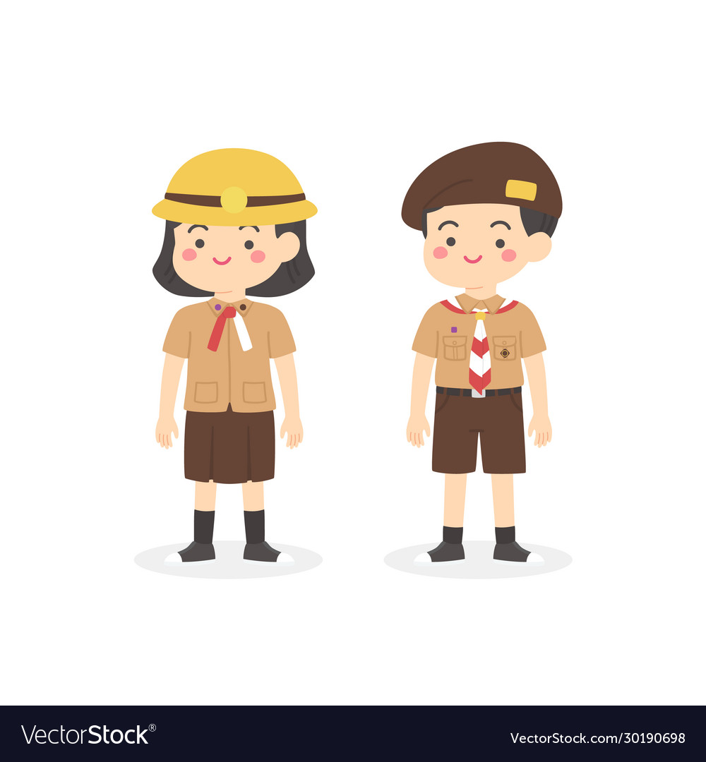 Detail Pramuka Vector Nomer 3