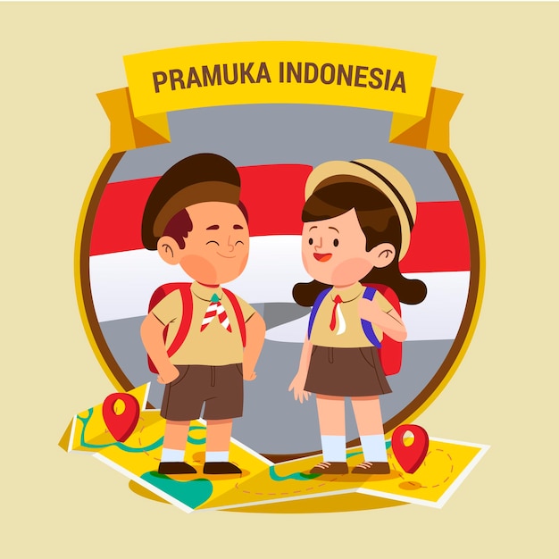 Detail Pramuka Vector Nomer 27