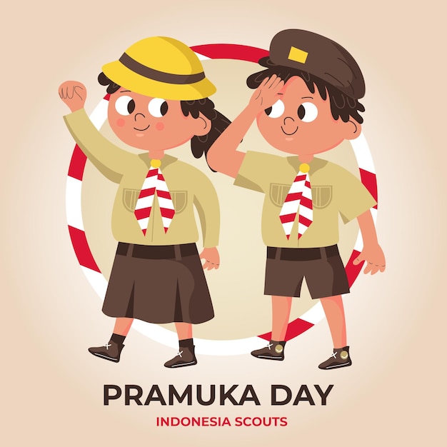 Detail Pramuka Vector Nomer 31