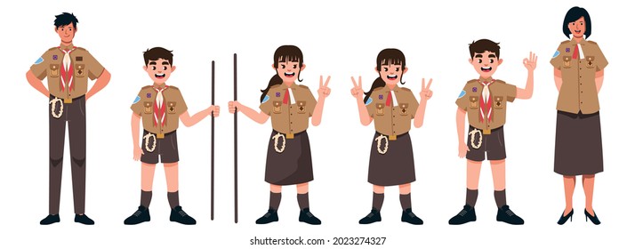 Detail Pramuka Vector Nomer 45