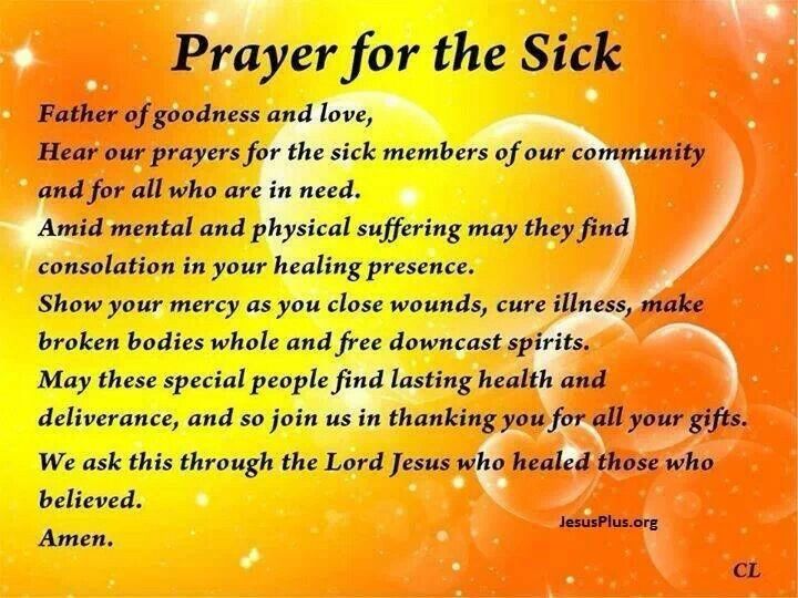 Detail Prayer For The Sick Quotes Nomer 11