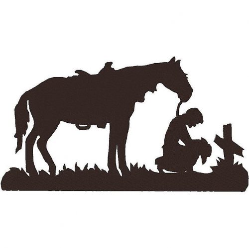 Detail Praying Cowboy And Horse Silhouette Nomer 16