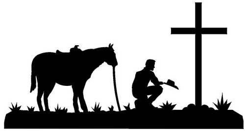 Detail Praying Cowboy And Horse Silhouette Nomer 36