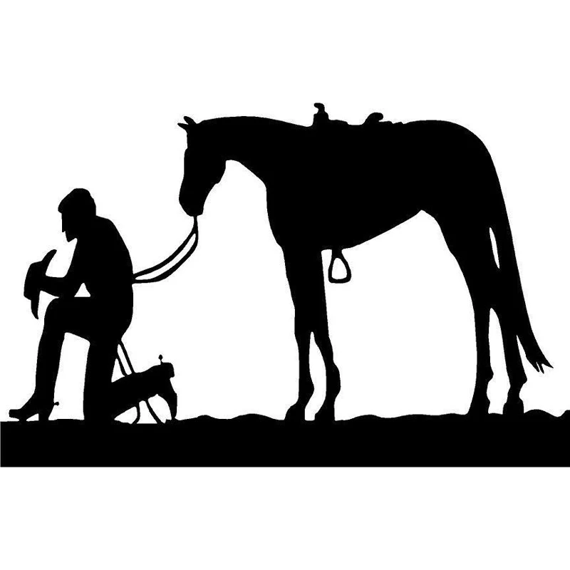 Detail Praying Cowboy And Horse Silhouette Nomer 38