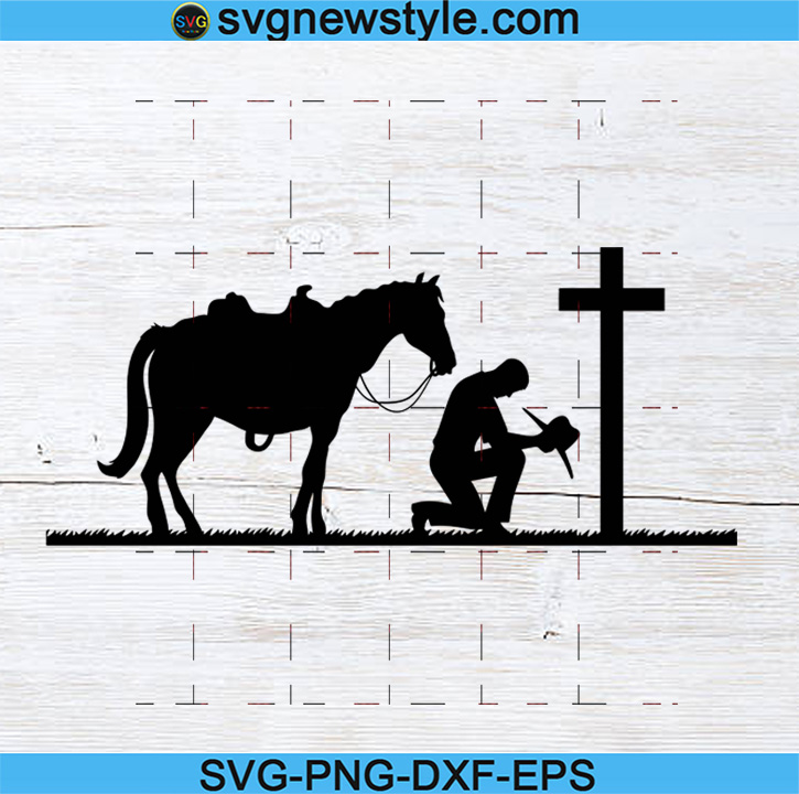 Detail Praying Cowboy And Horse Silhouette Nomer 48