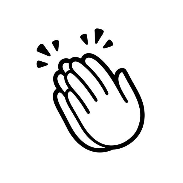 Detail Praying Hands Black And White Clipart Nomer 15