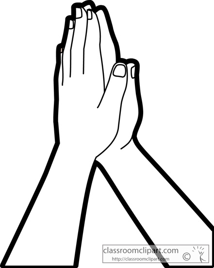 Detail Praying Hands Clipart Free Nomer 9