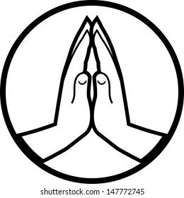 Detail Praying Hands Vector Free Nomer 19