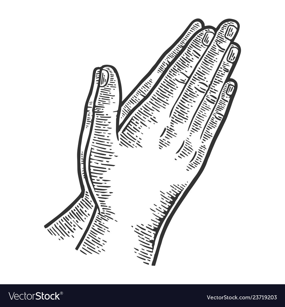 Detail Praying Hands Vector Free Nomer 31