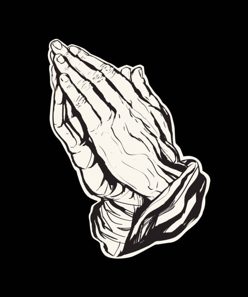 Detail Praying Hands Vector Free Nomer 34