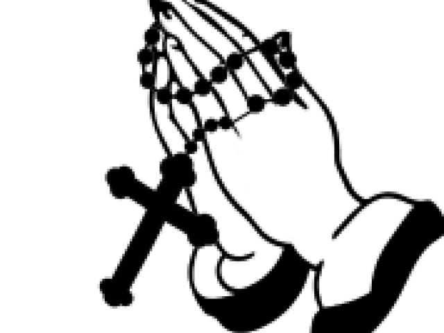 Detail Praying Hands With Rosary Clipart Nomer 19