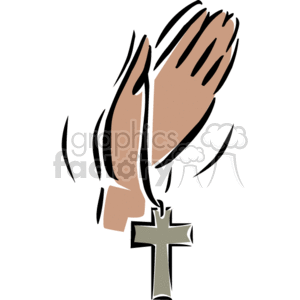 Detail Praying Hands With Rosary Clipart Nomer 25