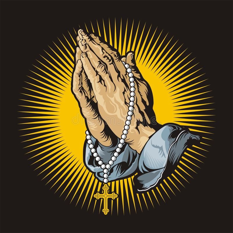 Detail Praying Hands With Rosary Png Nomer 13