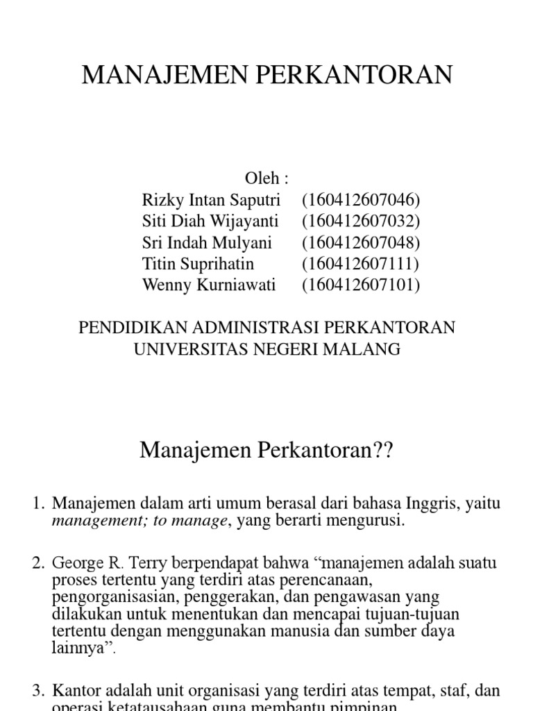 Detail Presentasi Administrasi Perkantoran Nomer 32