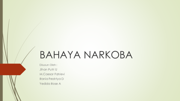 Detail Presentasi Power Point Tentang Narkoba Nomer 24
